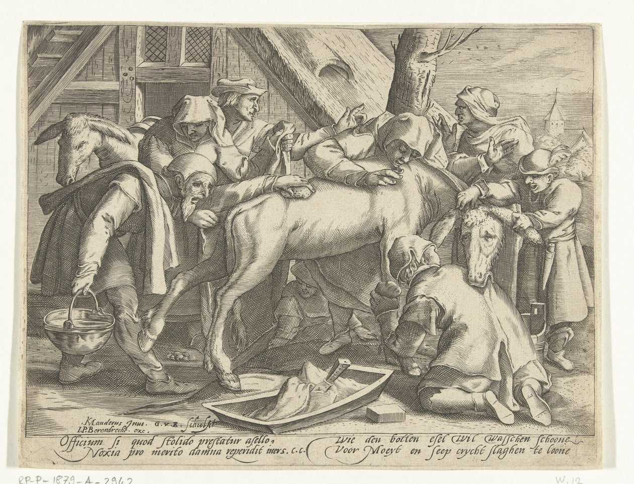 A szamár mosása alkotó: Gillis van Breen