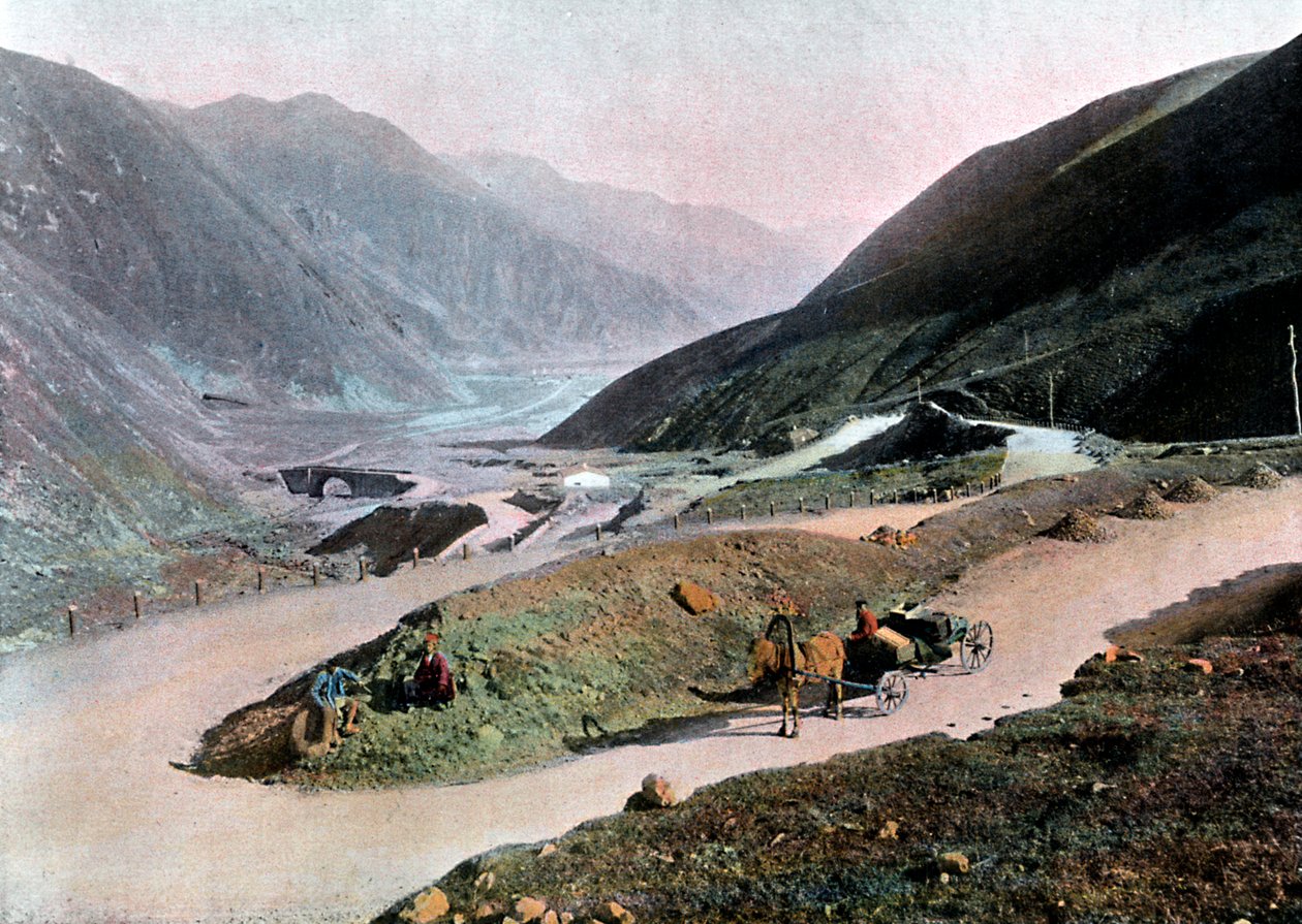 Grúz katonai út, 1890 alkotó: Gillot