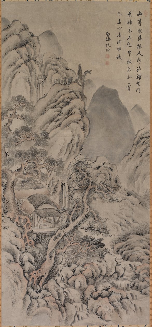 Táj, 18. század. alkotó: Gion Nankai