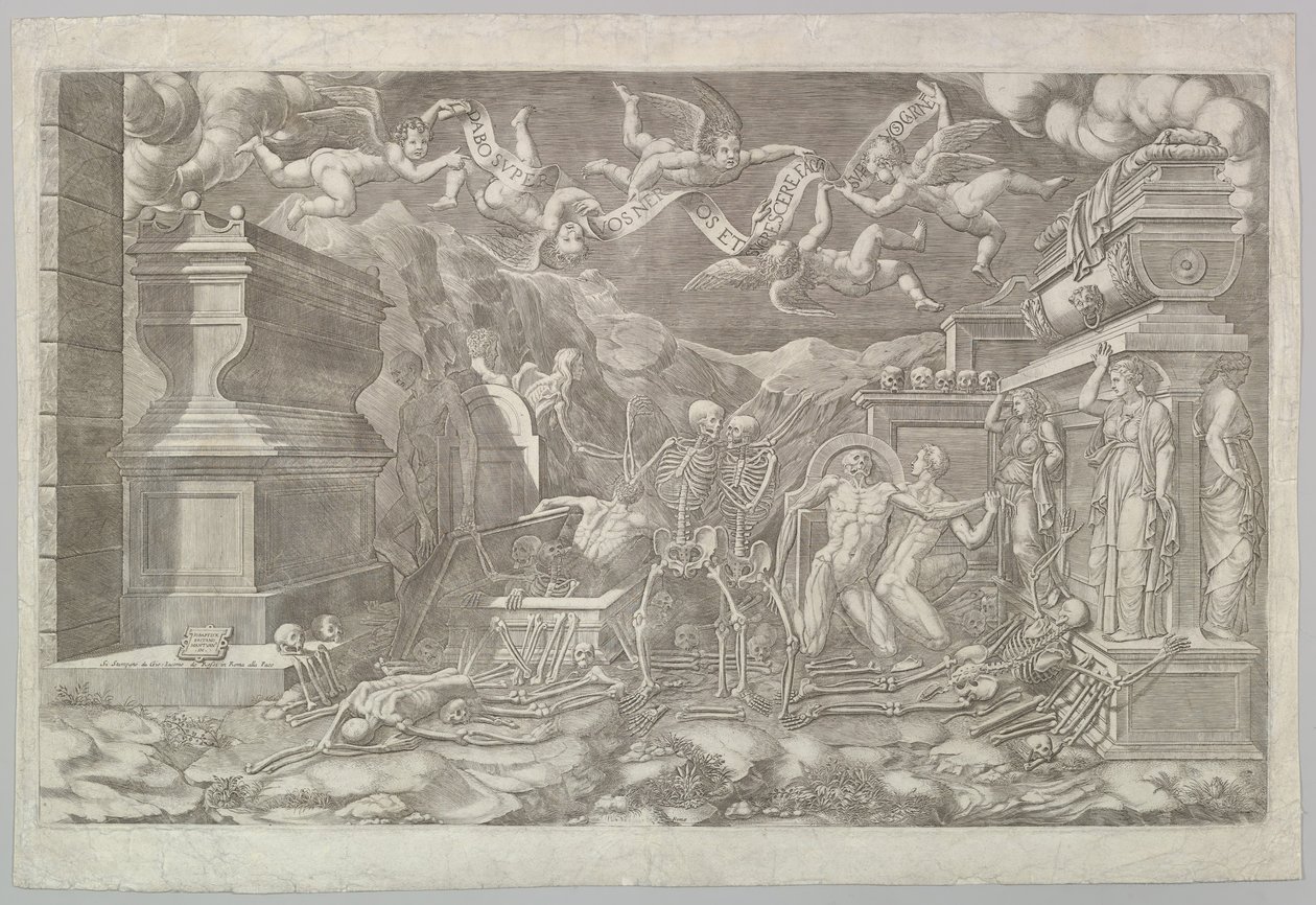 Ezékiel látomása, 1554. alkotó: Giorgio Ghisi