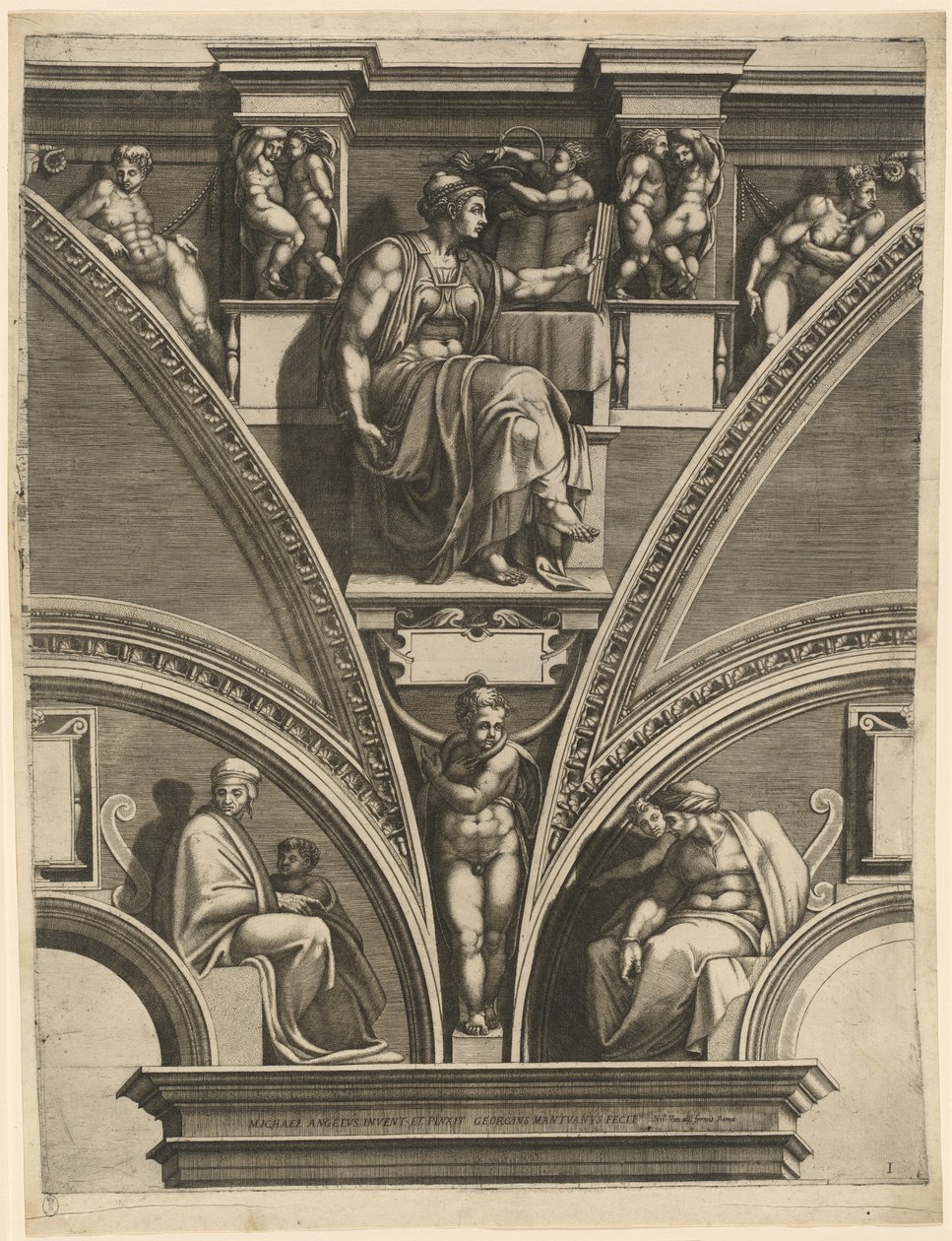 Az eritreai Szibilla alkotó: Giorgio Ghisi after Michelangelo