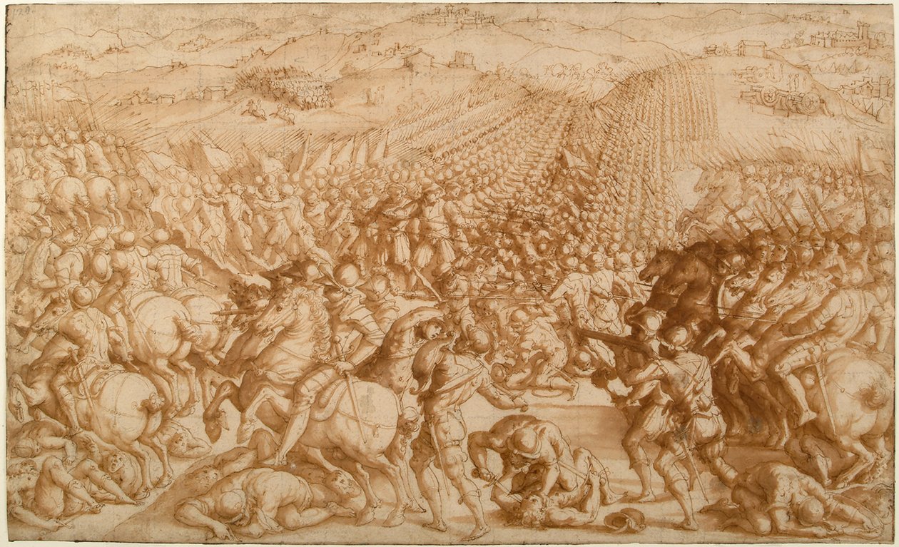 Marcianói csata, 1570-es évek alkotó: Giorgio Vasari