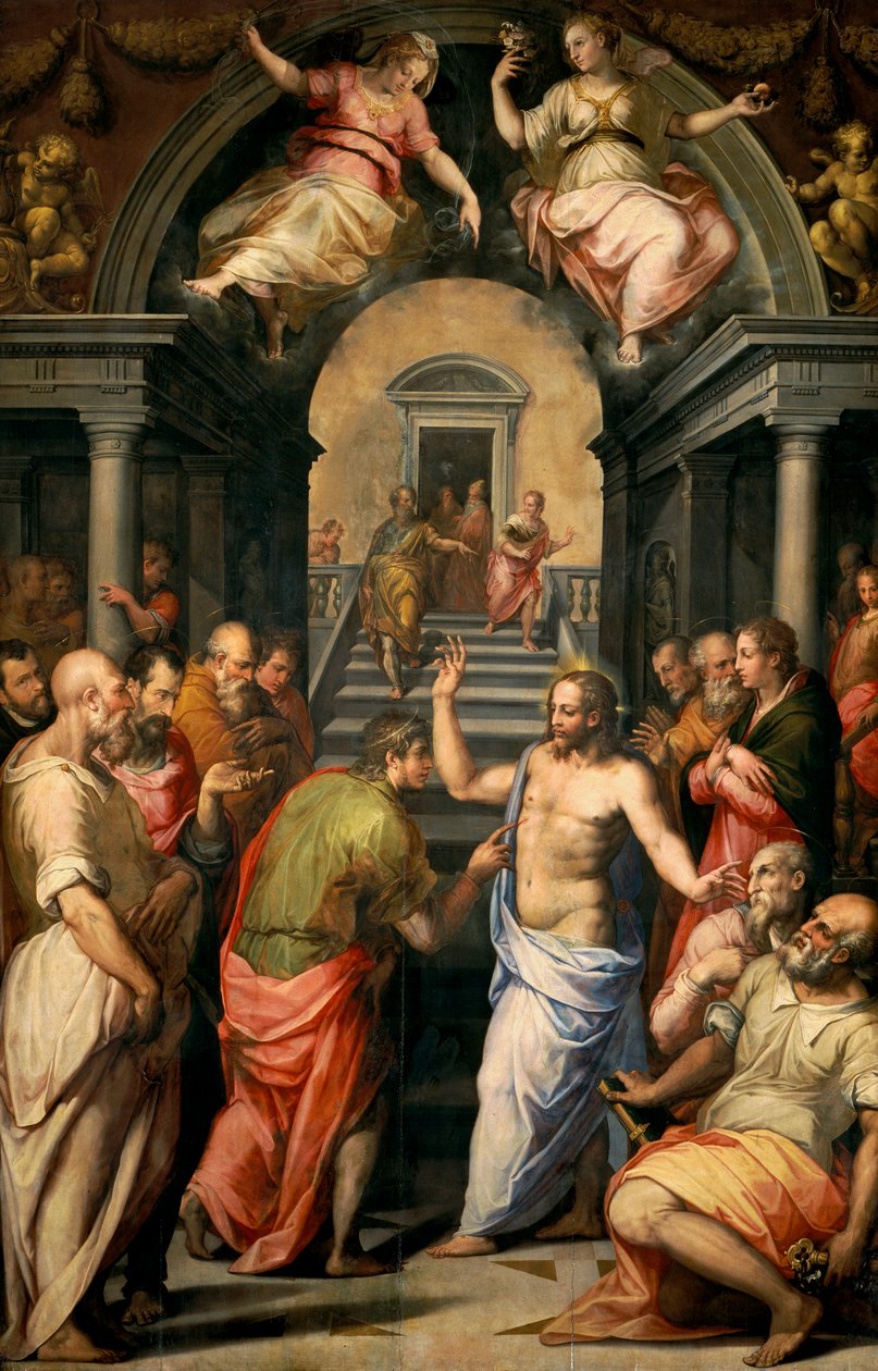 Szent Tamás hitetlensége, 1572 alkotó: Giorgio Vasari