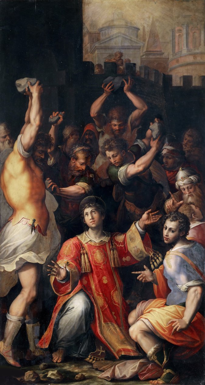 Szent István vértanúsága, 1571. alkotó: Giorgio Vasari