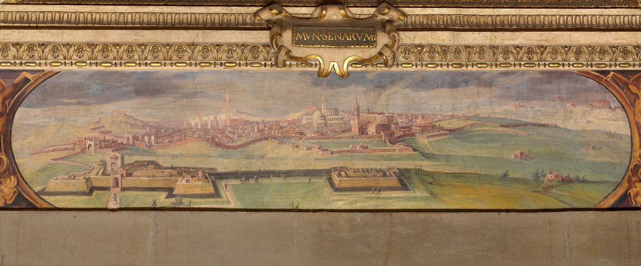 Siena látképe, 1557-1558 alkotó: Giorgio Vasari