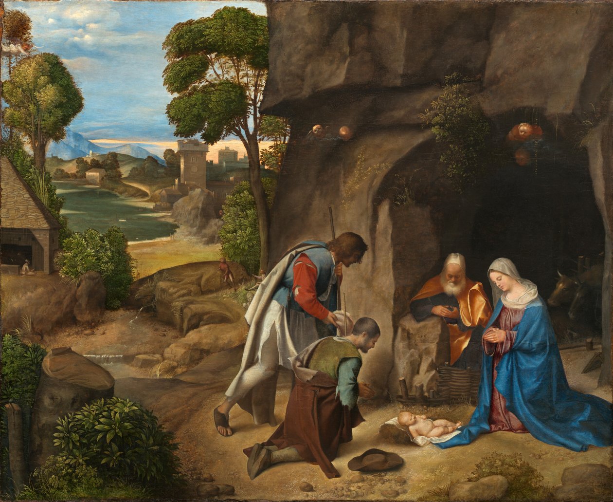 A Pásztorok imádata alkotó: Giorgione