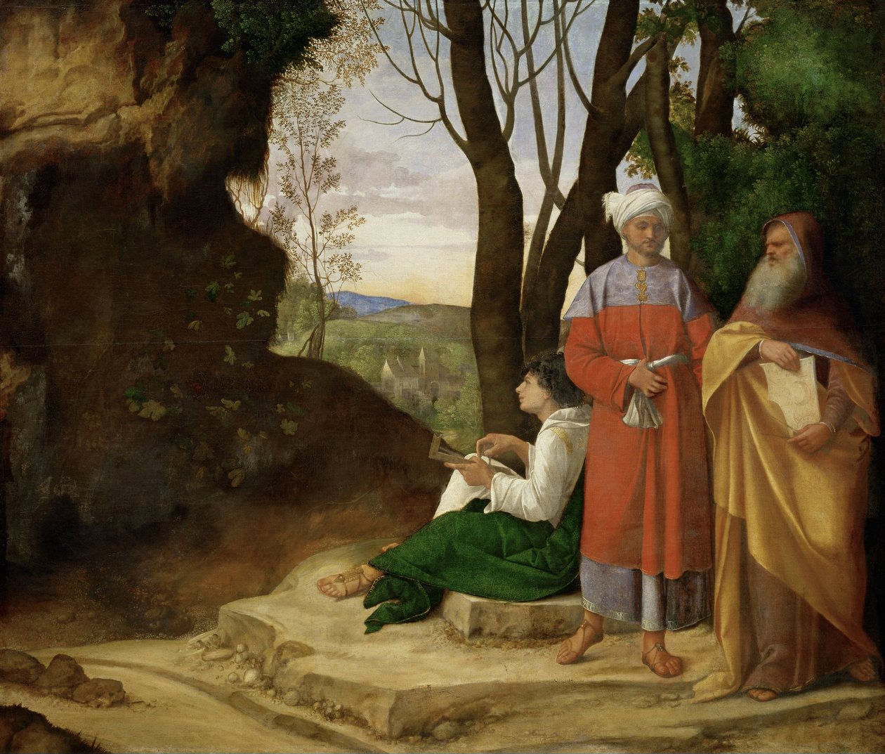 Három filozófus alkotó: Giorgione
