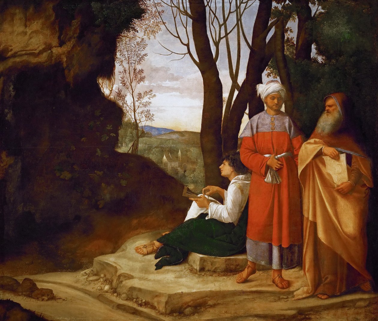 Három filozófus alkotó: Giorgione
