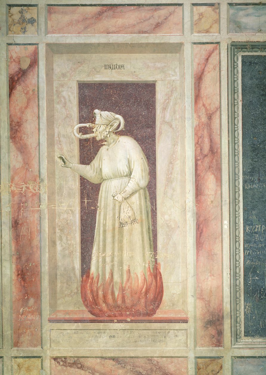 Irigység, 1305 körül alkotó: Giotto di Bondone