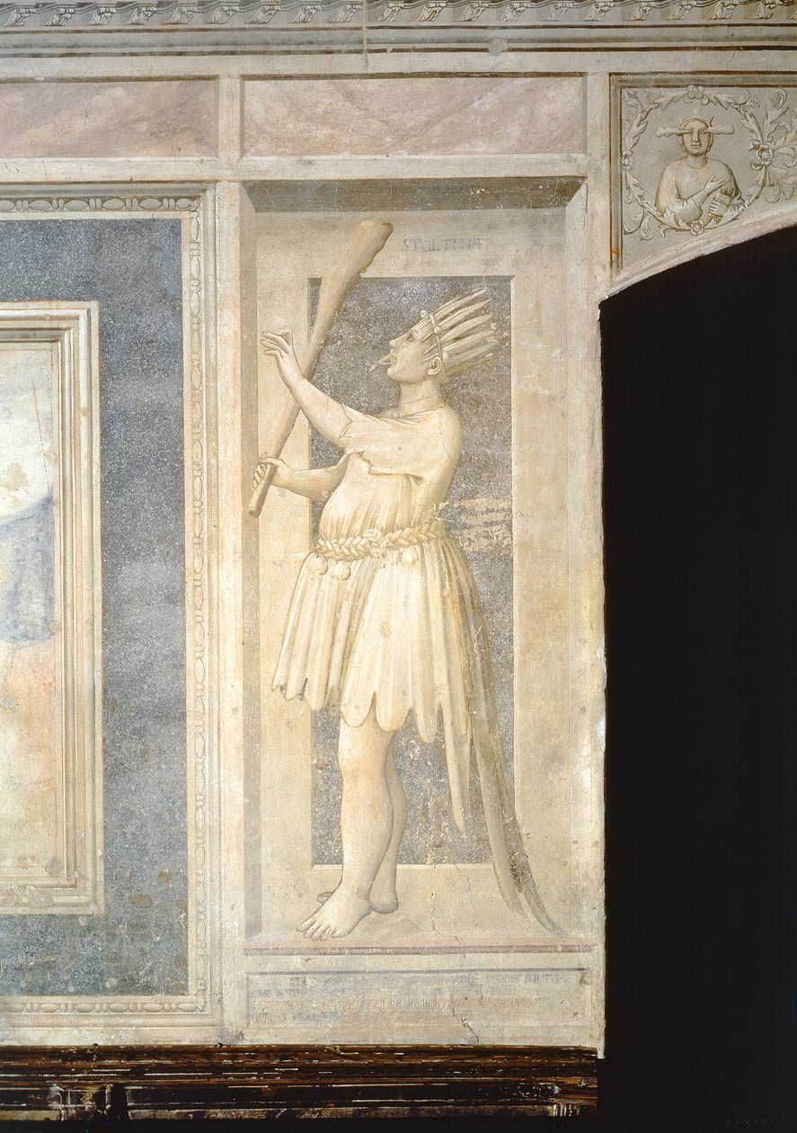 Bolondság, 1305 körül alkotó: Giotto di Bondone