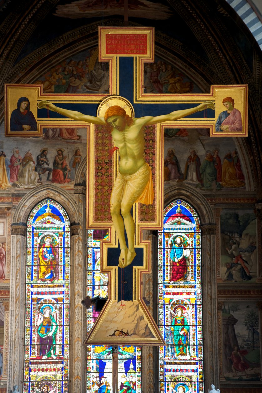 A keresztre feszítés, 1288-89 körül (tempera a panelen) alkotó: Giotto di Bondone