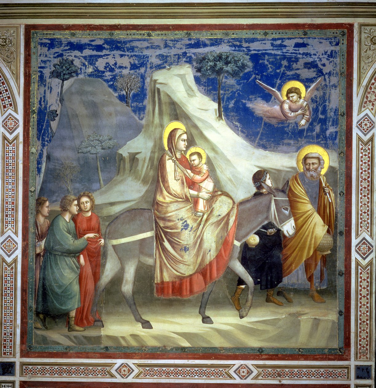 Repülés Egyiptomba, 1305 körül alkotó: Giotto di Bondone