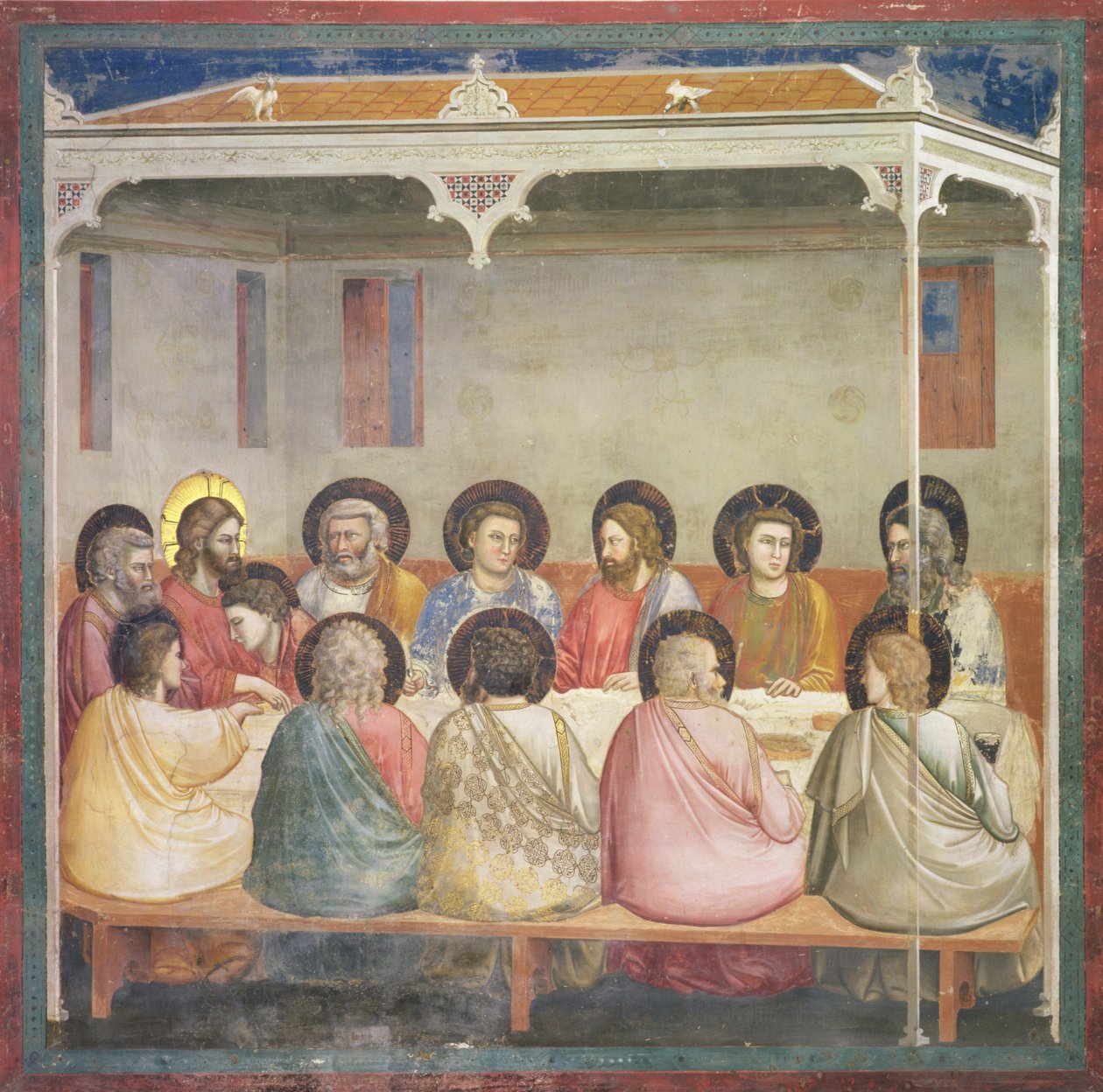 Az utolsó vacsora, 1305 körül alkotó: Giotto di Bondone