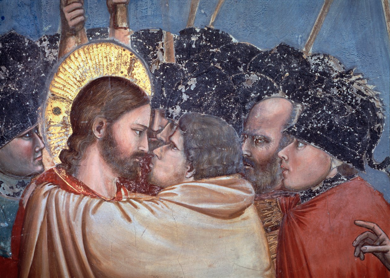 Júdás csókja. Részlet (Freskó alkotó: Giotto (c.1266 1337)