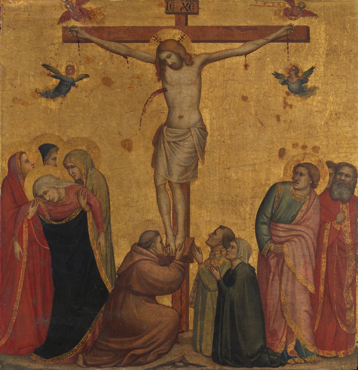 Német: Kreuzigung Christi A keresztre feszítés alkotó: Giotto
