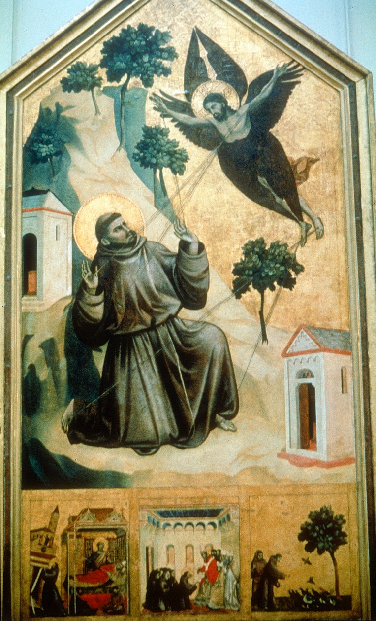 „Szent Ferenc stigmája” 1300 alkotó: Giotto