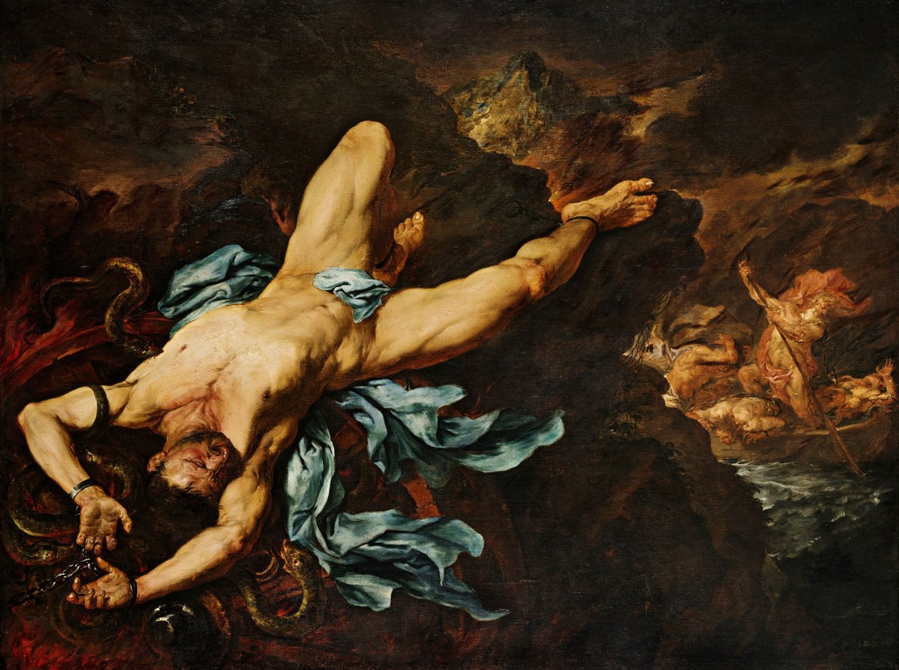 Ixion kínzása alkotó: Giovan Battista Langetti