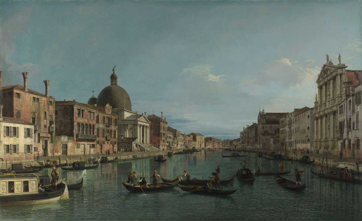 Velence- A Canal Grande és a S. Simeone Piccolo csatorna alkotó: Giovanni Antonio Canal