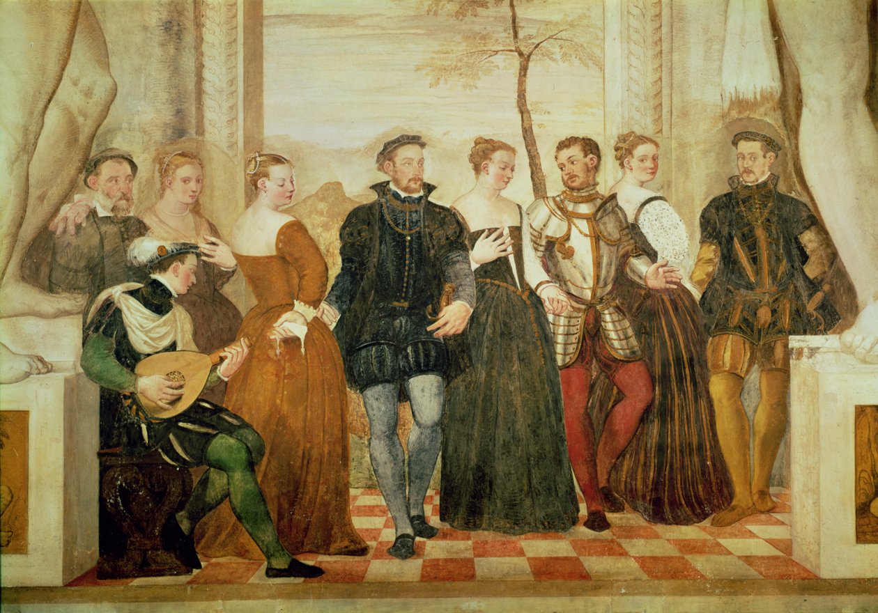 Meghívó a táncra, 1570 alkotó: Giovanni Antonio Fasolo