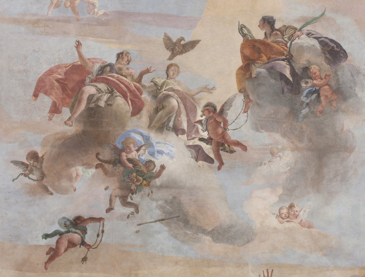 A démonok bukása, Scipio történetei, részlet, 1731 (3498337 részlet) alkotó: Giovanni Battista Tiepolo