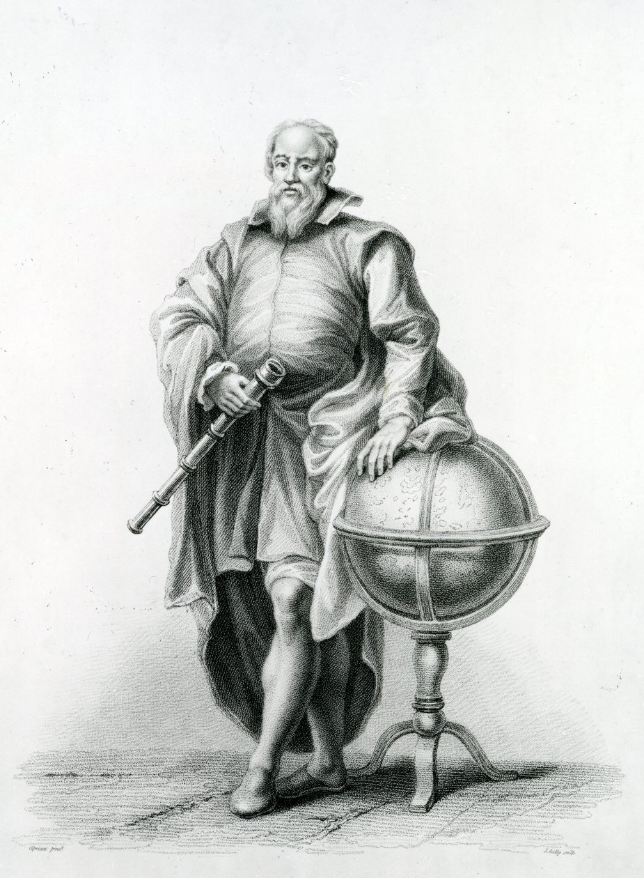 Galileo Galilei (1564-1642) portréja, 1815 alkotó: Giovanni Battista Cipriani