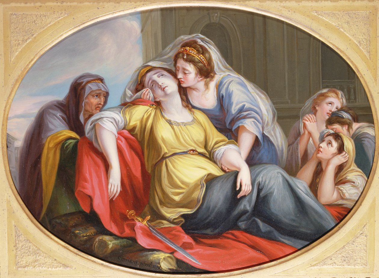 Dido halála, 1778 (olaj, réz) alkotó: Giovanni Battista Cipriani