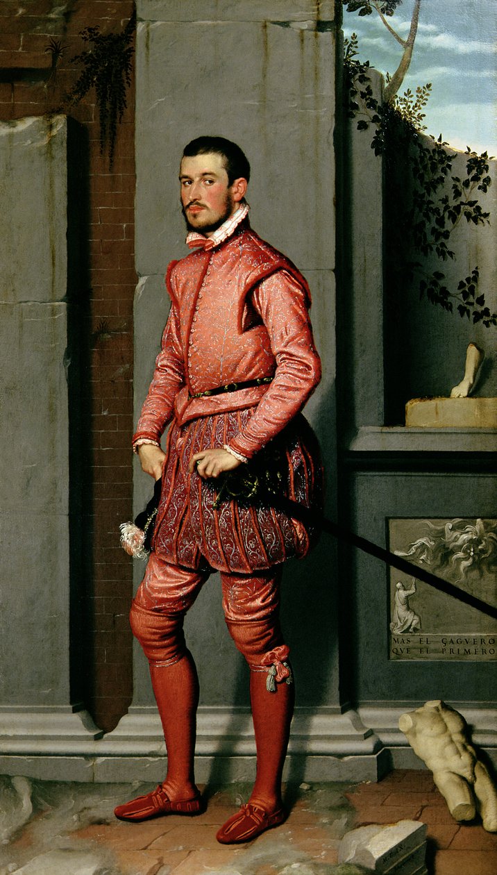 Gian Gerolamo Grumelli olasz államférfi és nemes portréja, 1560 alkotó: Giovanni Battista Moroni