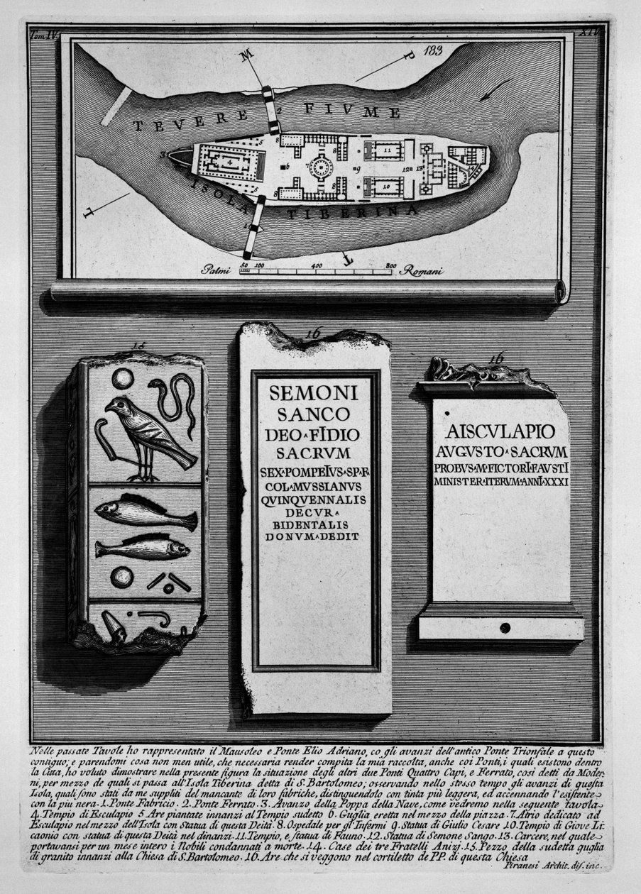 Tiberisziget alkotó: Giovanni Battista Piranesi