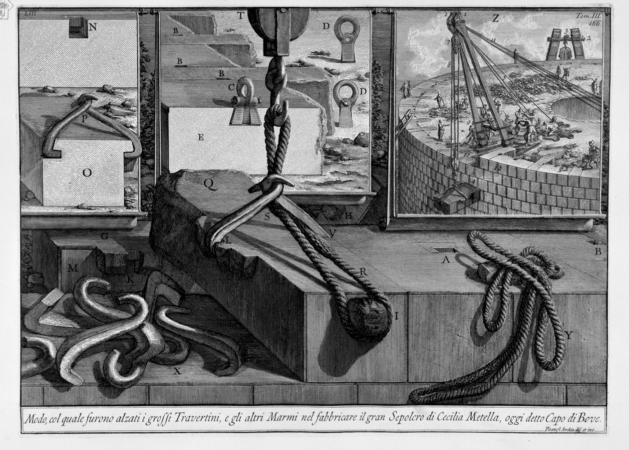Cecilia Metella mauzóleuma alkotó: Giovanni Battista Piranesi