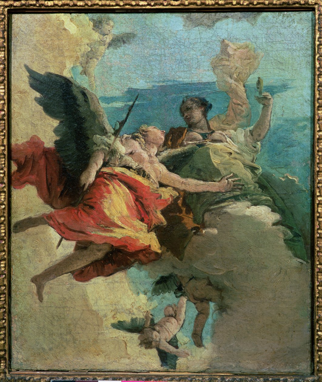 Allegorikus jelenet alkotó: Giovanni Battista Tiepolo