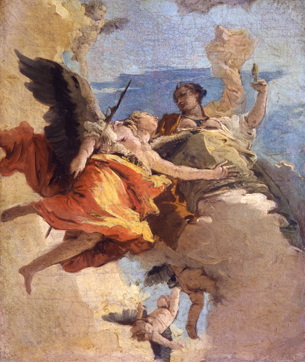 Az erény és a nemesség allegóriája alkotó: Giovanni Battista Tiepolo