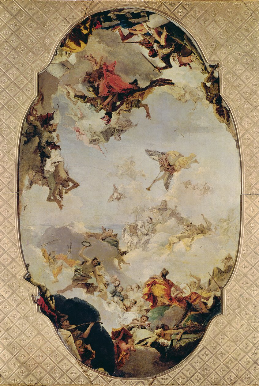Vázlat a Pisani család apoteózisához, 1760 (lásd még: 145074) alkotó: Giovanni Battista Tiepolo