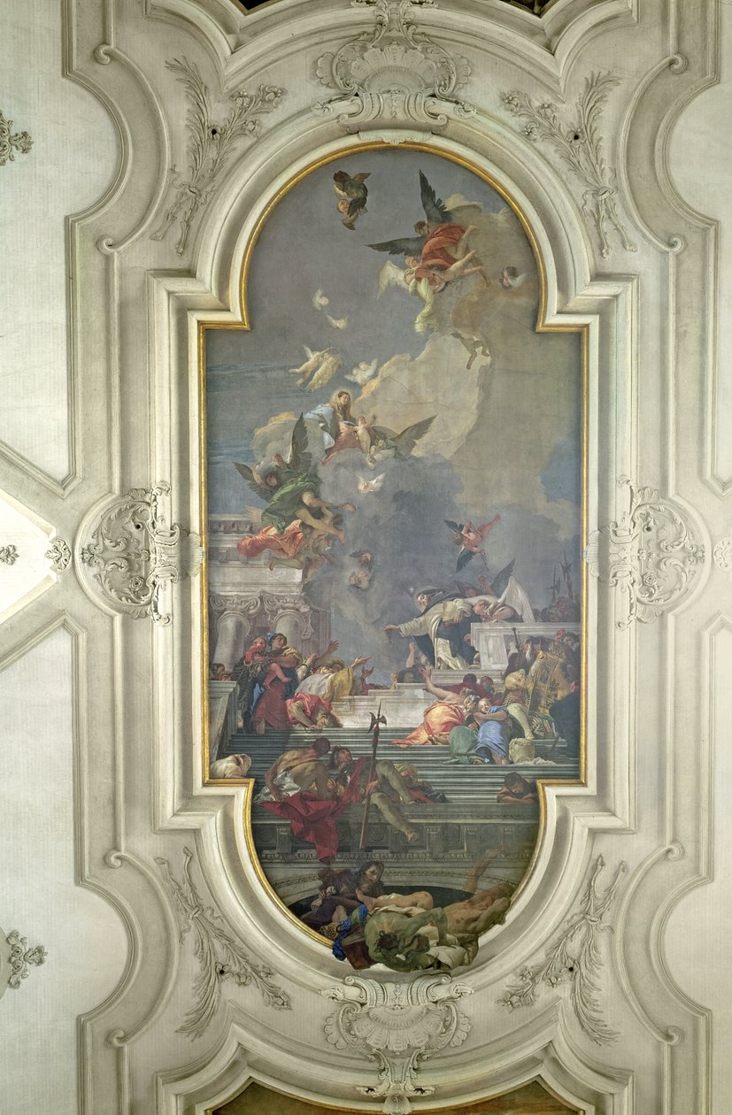 Szent Domonkos rózsafüzér intézménye alkotó: Giovanni Battista Tiepolo