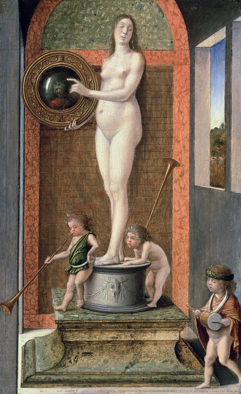 Az óvatosság allegóriája (lásd a 13120-at a 2000 előtti helyreállítási verzióhoz) alkotó: Giovanni Bellini