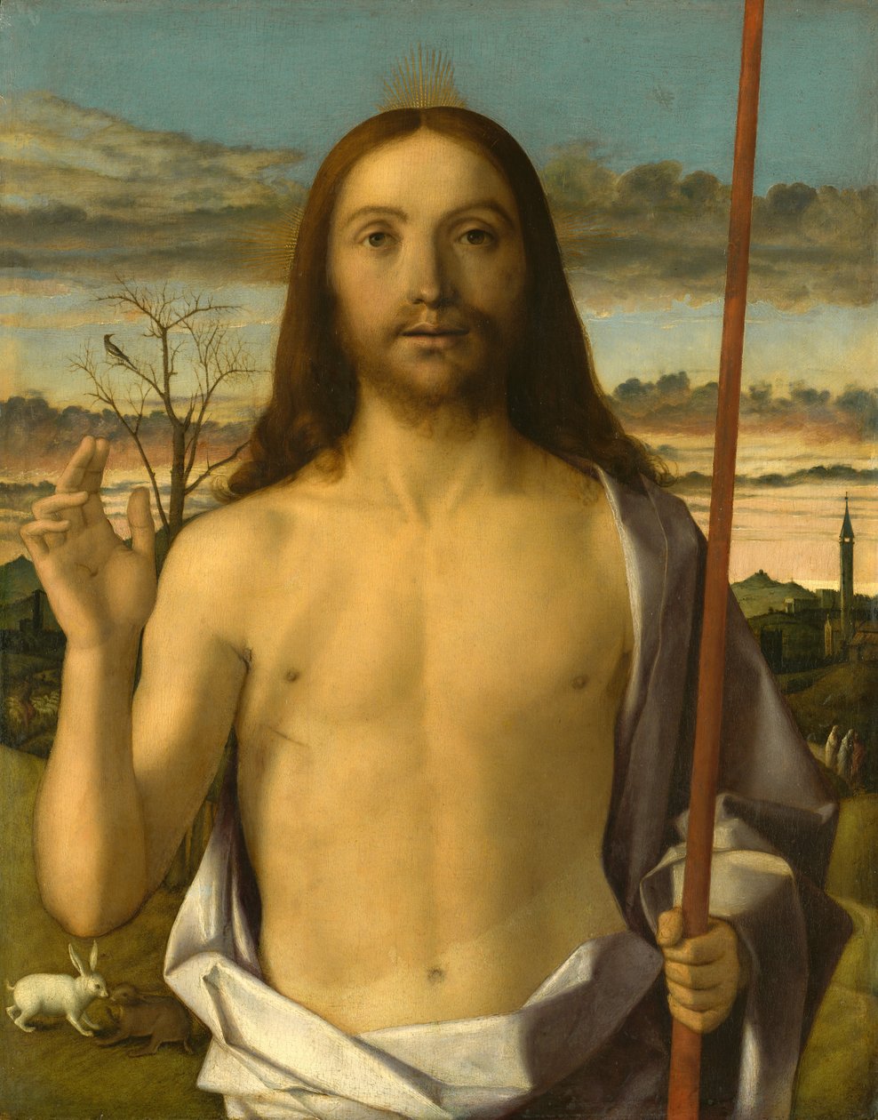 Krisztus áldása alkotó: Giovanni Bellini