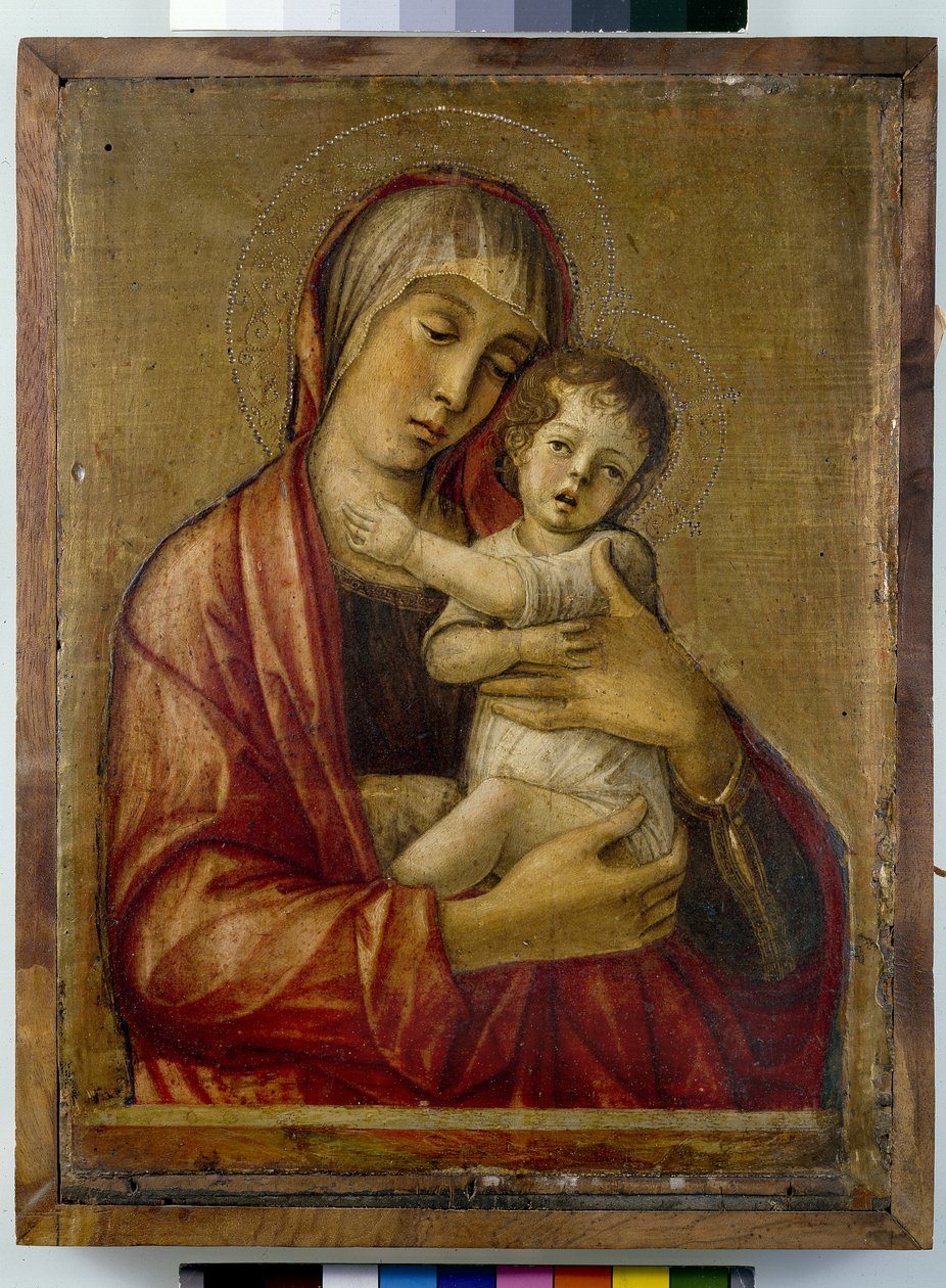 Madonna és gyermek (tempera a panelen) alkotó: Giovanni Bellini