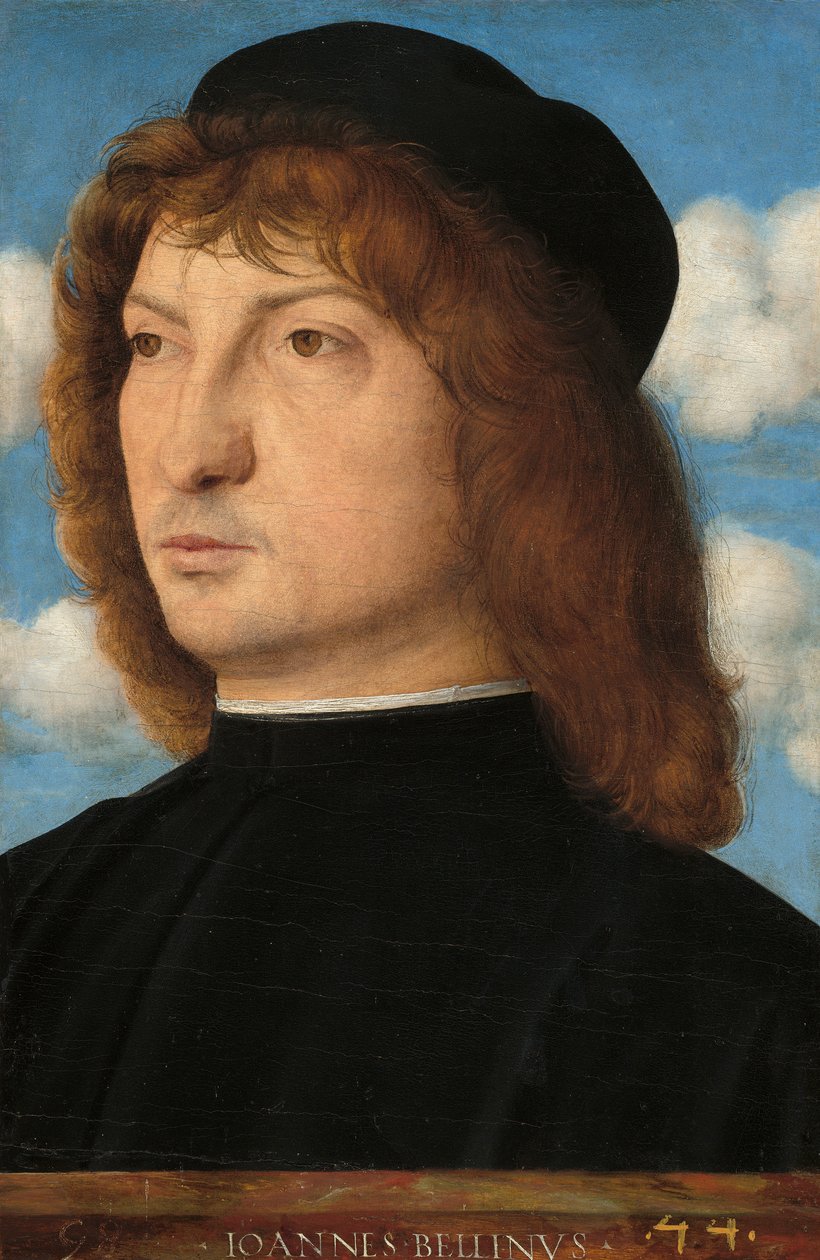 Egy velencei úriember portréja, 1500 körül (a panelre átvitt olaj a panelen) alkotó: Giovanni Bellini