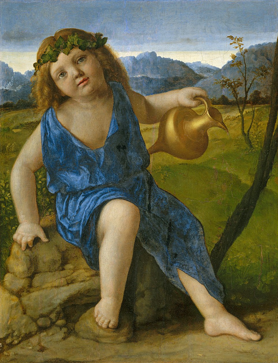 A csecsemő Bacchus, 1505-1010 körül alkotó: Giovanni Bellini