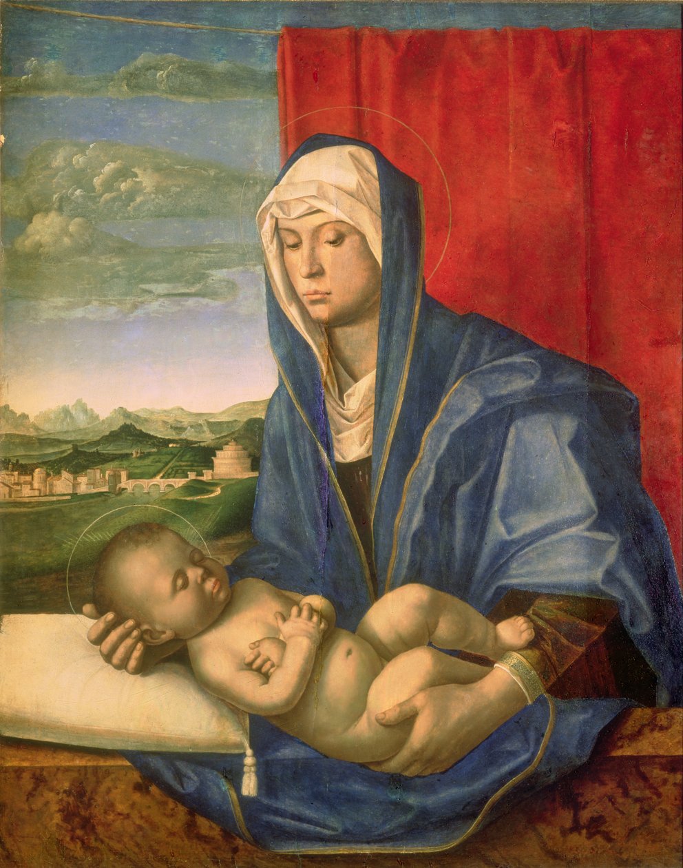 Szűz és gyermek (olaj, fa) alkotó: Giovanni Bellini