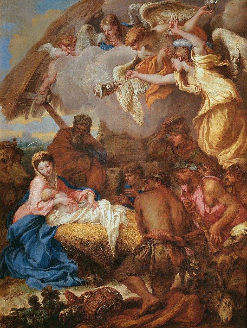 A pásztorok imádása 1659 körüli. alkotó: Giovanni Benedetto Castiglione