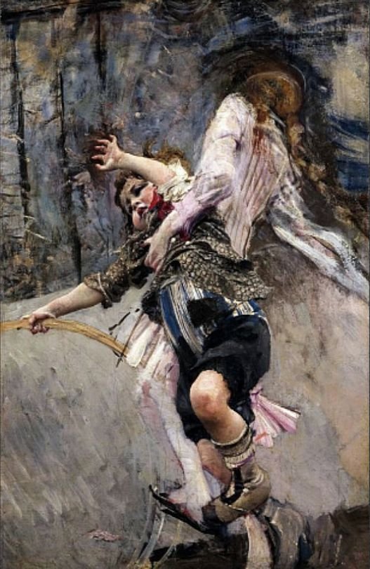 The Boy with a Hula Hoop Polski: Chlopiec z hula hoopen Német: Junge mit Hula-Hoof Reifenn alkotó: Giovanni Boldini