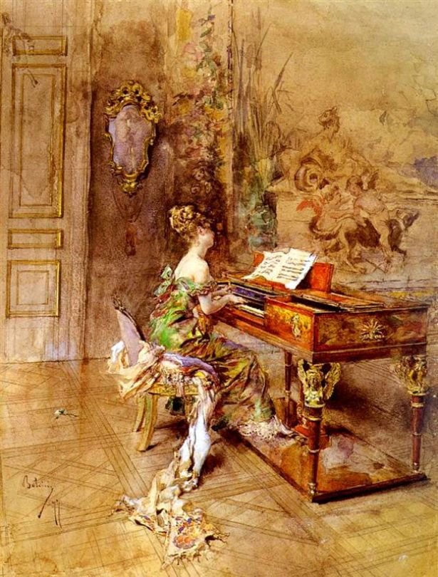 A zongorista Deutsch: Die Pianistin Polski: Zongorista ember alkotó: Giovanni Boldini