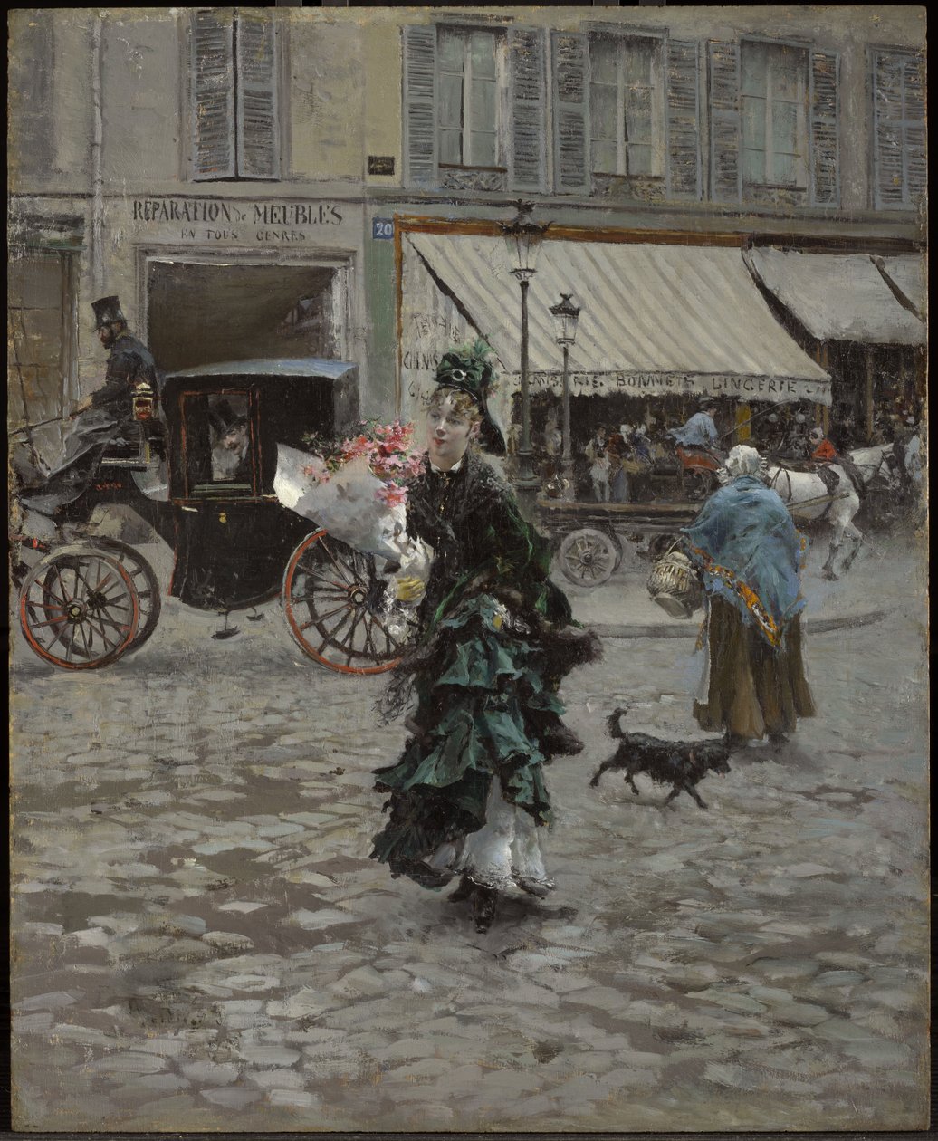 Átkelni az úton alkotó: Giovanni Boldini