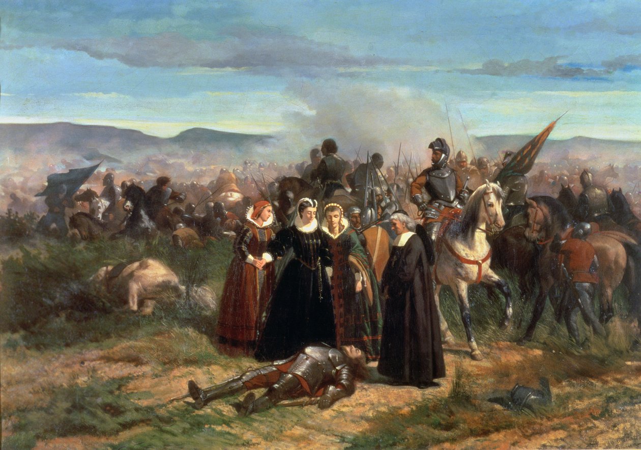 Stuart Mária a Langside-i csatában, 1568. május alkotó: Giovanni Fattori