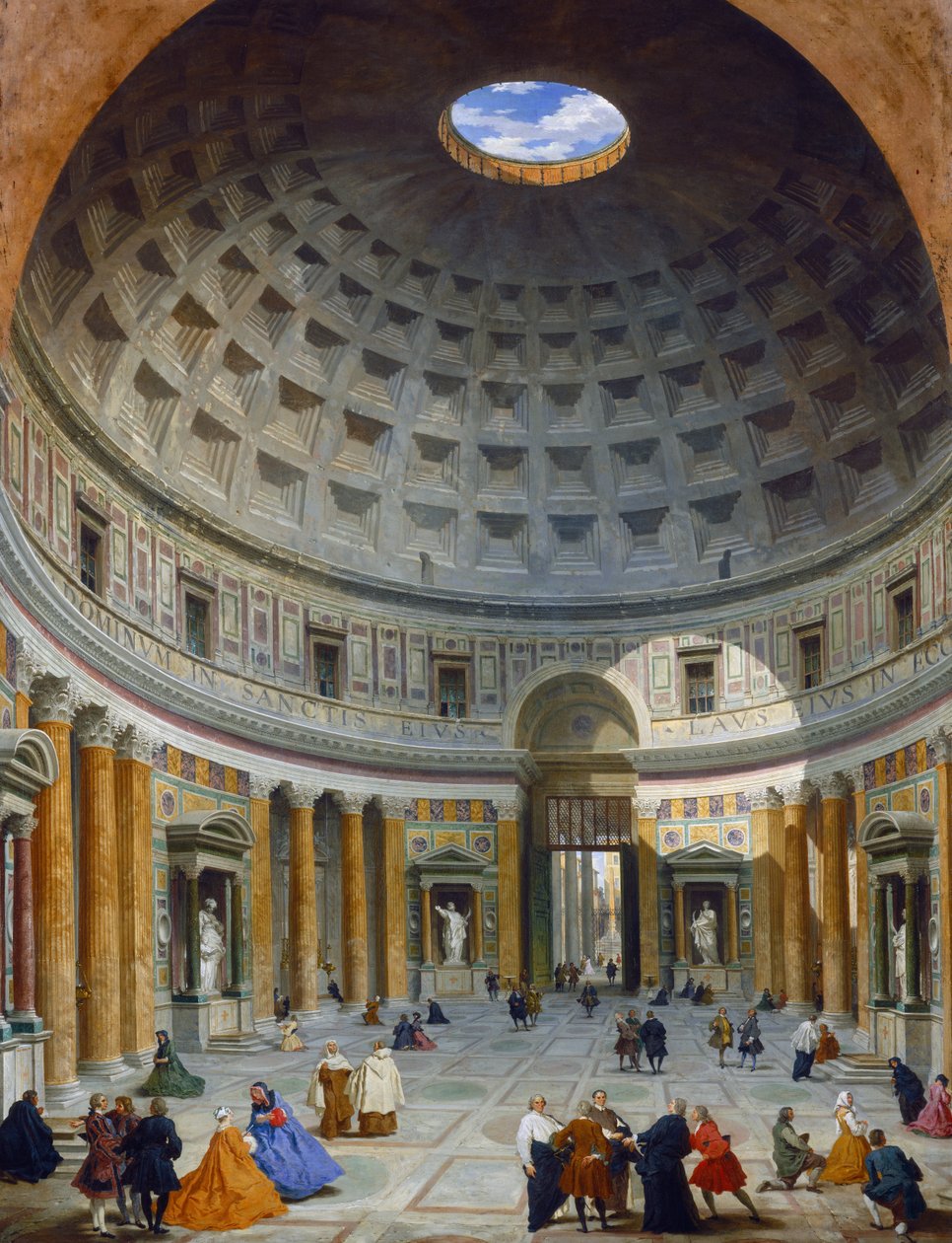 A Pantheon belseje, Róma alkotó: Giovanni Paolo Pannini