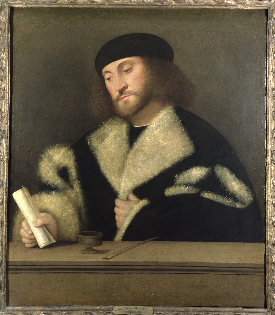 Egy férfi portréja alkotó: Giovanni de Busi Cariani