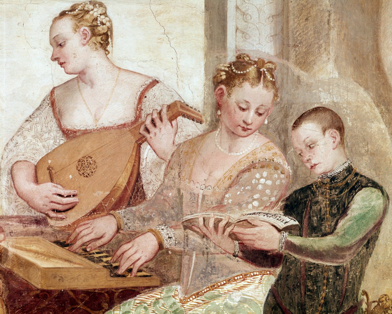 A koncert, részlet (Freskó alkotó: Giovanni Antonio Fasolo