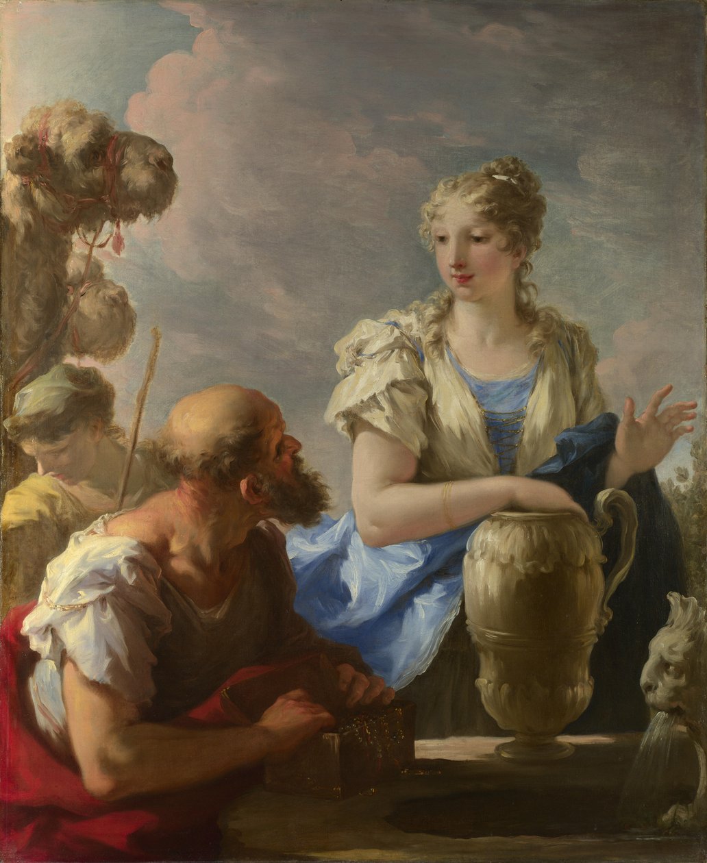 Rebeka a kútnál, 1708-13 alkotó: Giovanni Antonio Pellegrini