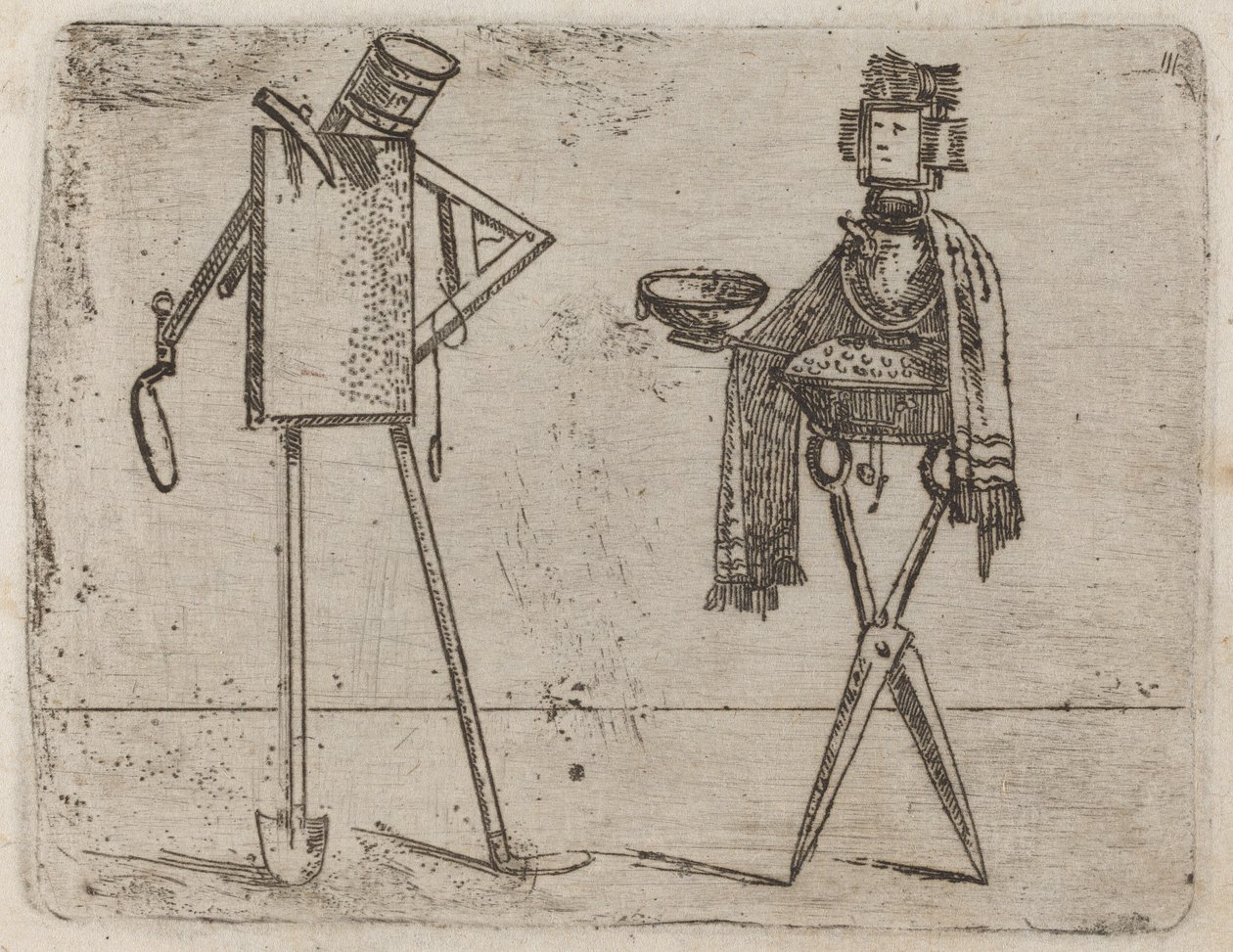 A "Bizzarie di different figures" című filmből alkotó: Giovanni Battista Bracelli