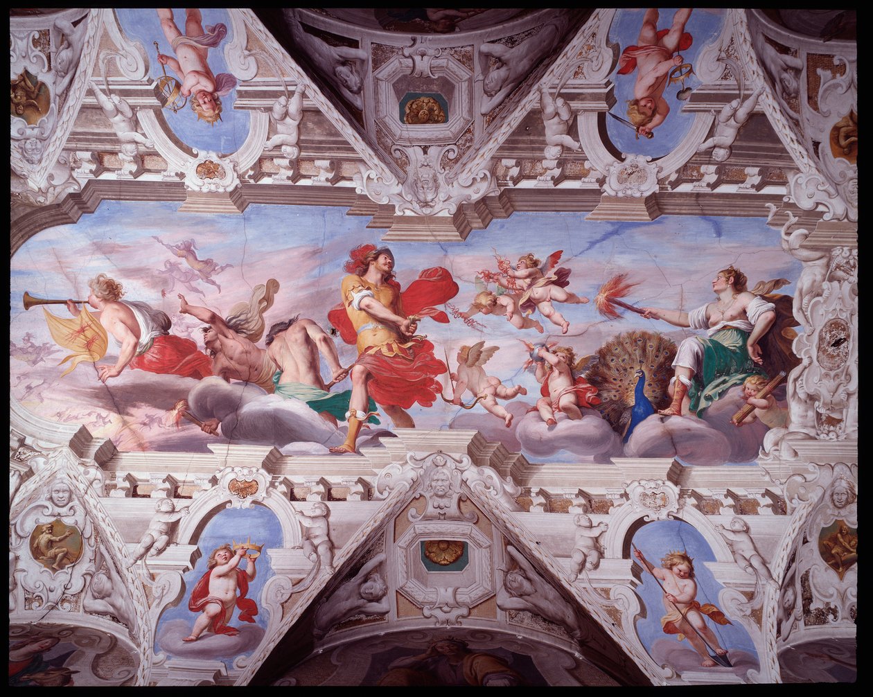 Juno Unleashing Mars and Erinyes (Fresh alkotó: Giovanni Battista Carlone
